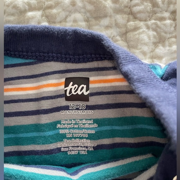 Tea Collection 12-18 month jumpsuit with snaps gently used excellent condition - Picture 2 of 3